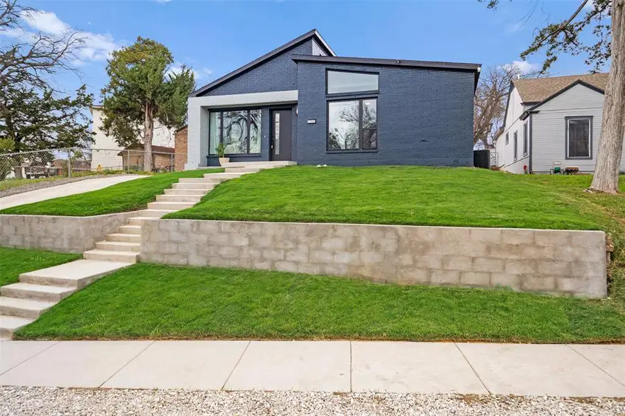 View of front of property with brick siding View of front of property with brick siding