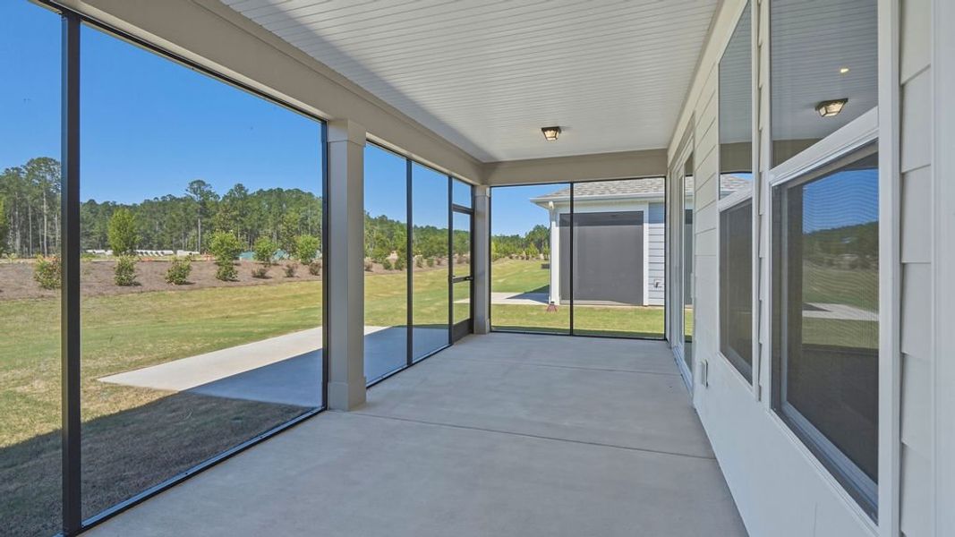 Exterior details and patio area of a home in Sun City Hilton Head, Bluffton (Image 24). Exterior details and patio area of a home in Sun City Hilton Head, Bluffton (Image 24).