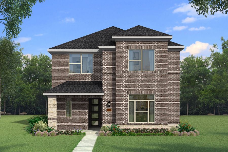 The Cypress - Modern Prairie with Stone Elevation