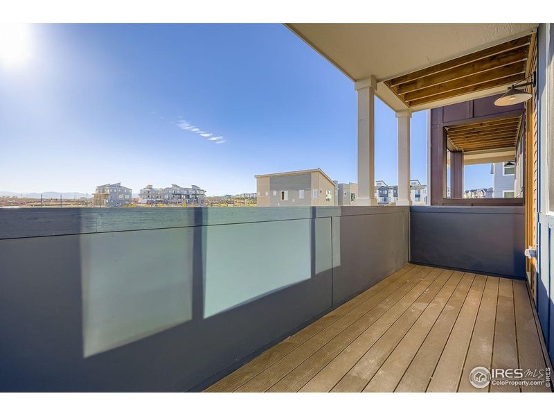 Exterior details and patio area of a home in Baseline, Broomfield (Image 3).