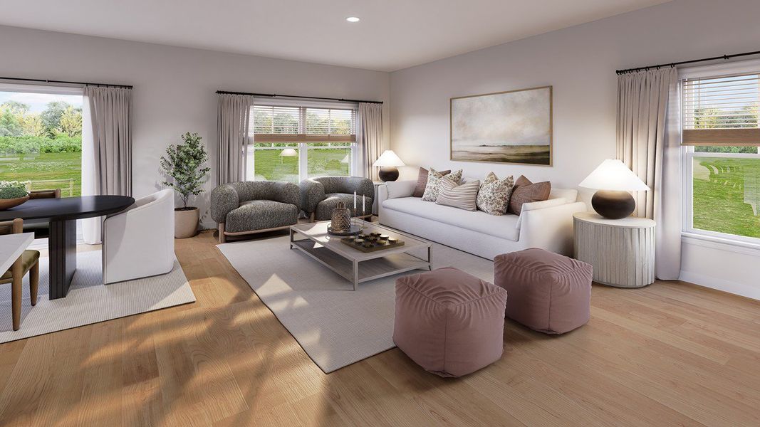 Furnished interior view inside a new home in The Crossing at St. James, Summerville (Image 7).