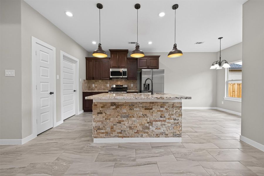 Furnished interior view inside a new home in , Cleveland (Image 6).