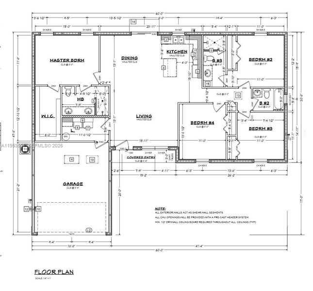 2D floor plan layout of this home in , Sebring, FL (Image 4).