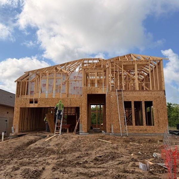 In-progress construction of a new home in Legacy, League City, TX (Image 3).