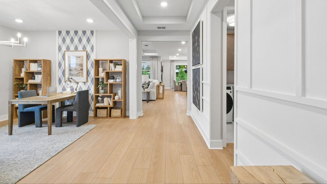 Representative furnished interior of a home built from the Marigold by DRB Homes in Ardisia Park, New Smyrna Beach (Image 9).