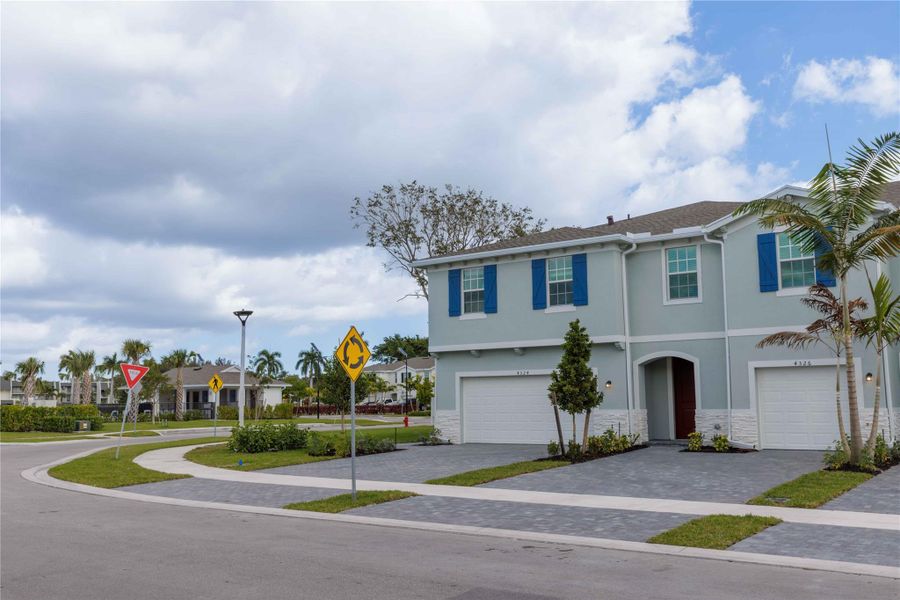 The property is literally around the corner from the community pool.