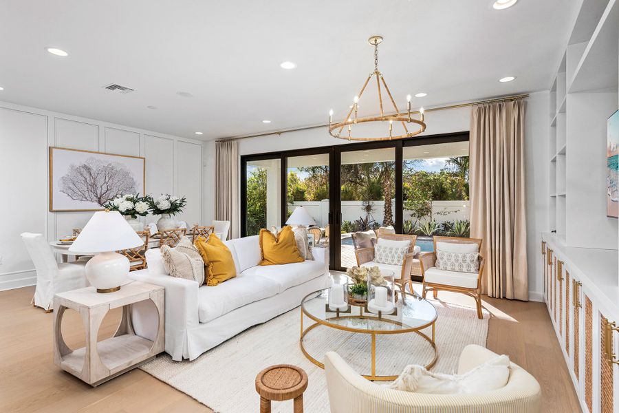Representative furnished interior of a home built from the Eleuthera by GL Homes in Valencia Harbor (55+), Fort Myers (Image 10).