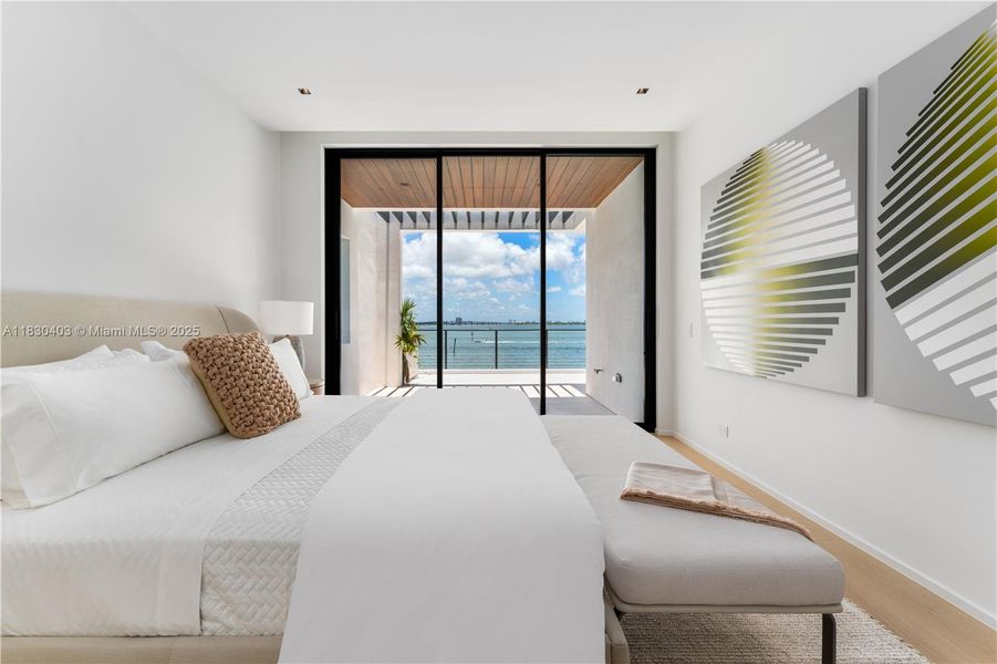 Furnished interior view inside a new home in , Miami Beach (Image 12).