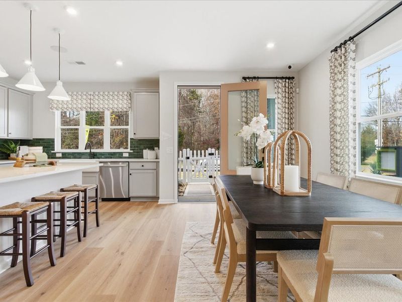 Representative furnished interior of a home built from the Cardinal by Tri Pointe Homes in Ellis Townes, Charlotte (Image 12).