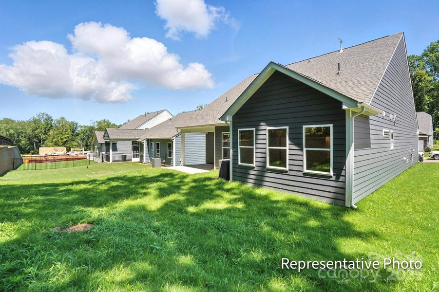 Exterior details and patio area of a home in The Meadows at Laurelbrook, Sherrills Ford (Image 18).