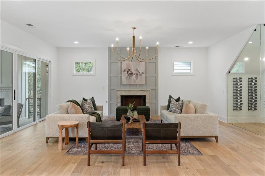 Furnished interior view inside a new home in , Roswell (Image 42).