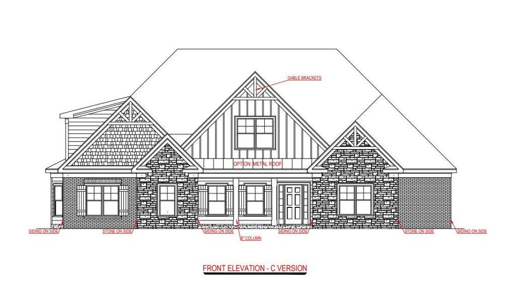 Representative rendering of the exterior for the Greywell F by Jeff Lindsey Communities (Image 5).