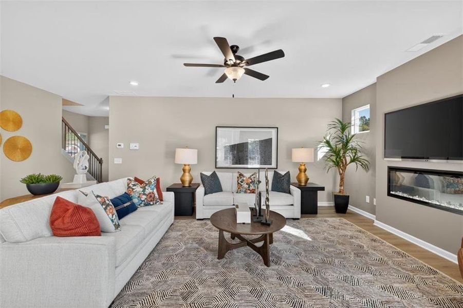 Furnished interior view inside a new home in The Andros, Dalton (Image 36).