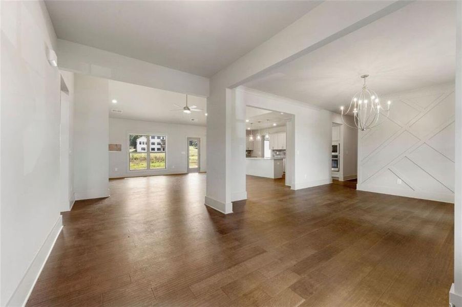 Spacious, unfurnished interior of a new home in SteepleChase, Hoschton (Image 28).