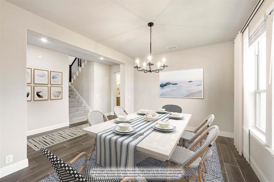 Furnished interior view inside a new home in Villages of Walnut Grove, Midlothian (Image 16).