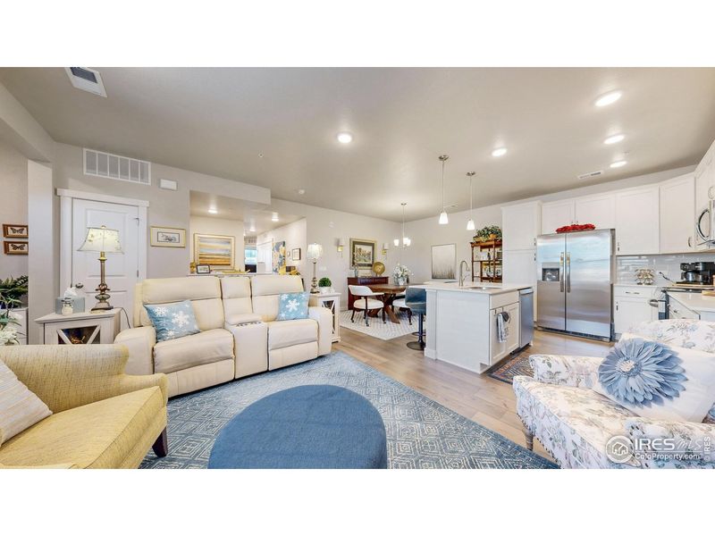 Furnished interior view inside a new home in The Lakes at Centerra - Discovery, Loveland (Image 8).