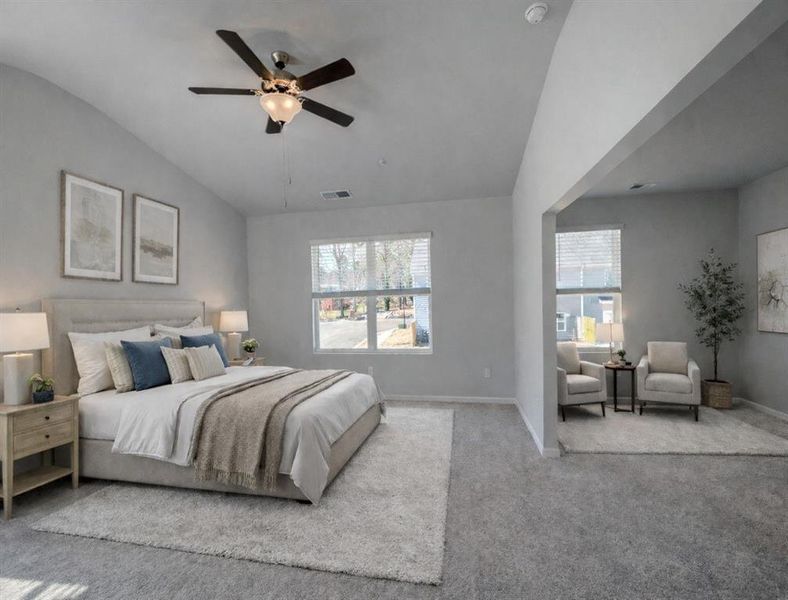 Furnished interior view inside a new home in Lake Harbin, Morrow (Image 22).