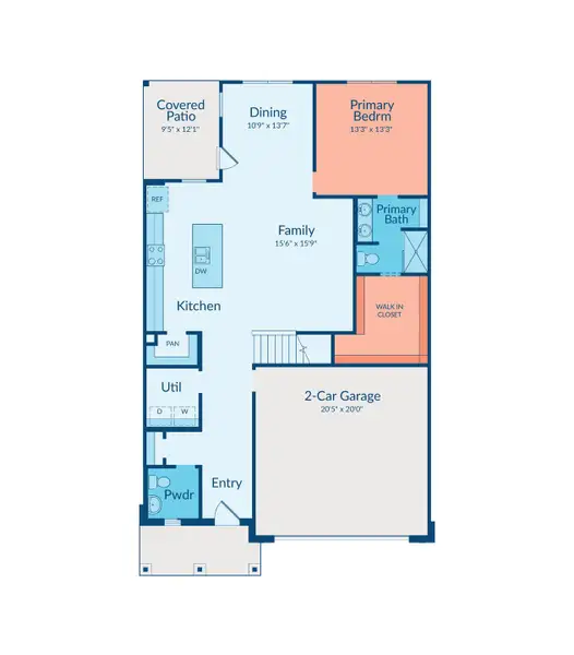 2D floor plan layout of this home in Sofi Lakes, Katy, TX (Image 2). 2D floor plan layout of this home in Sofi Lakes, Katy, TX (Image 2).