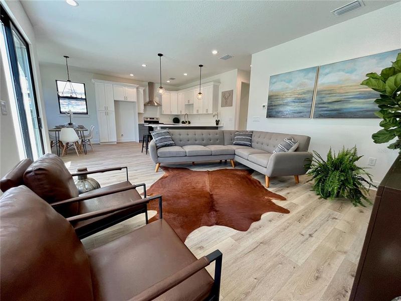 Furnished interior view inside a new home in , Tampa (Image 12). Furnished interior view inside a new home in , Tampa (Image 12).