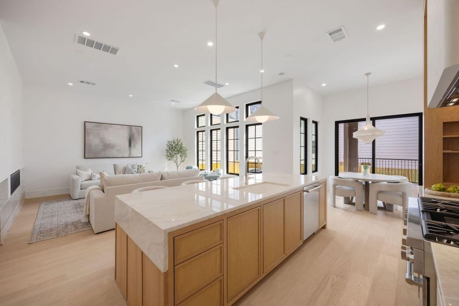 Furnished interior view inside a new home in , Houston (Image 44).