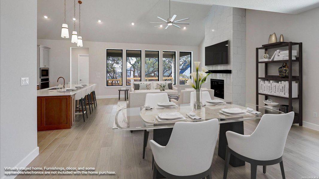 Furnished interior view inside a new home in The Ranches at Creekside, Boerne (Image 8).
