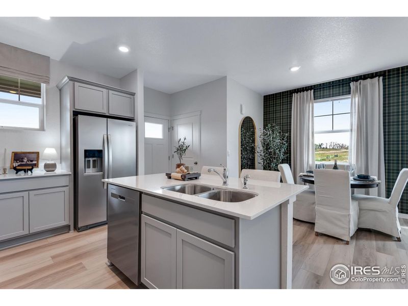 Furnished interior view inside a new home in Vista Meadows, Fort Lupton (Image 15).