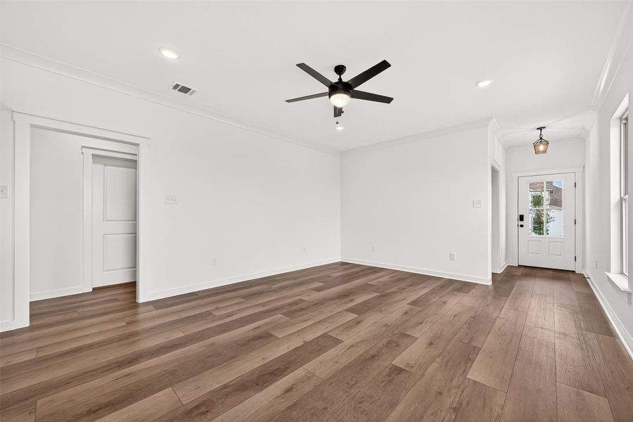 Spacious, unfurnished interior of a new home in Mostyn Springs, Magnolia (Image 17). Spacious, unfurnished interior of a new home in Mostyn Springs, Magnolia (Image 17).