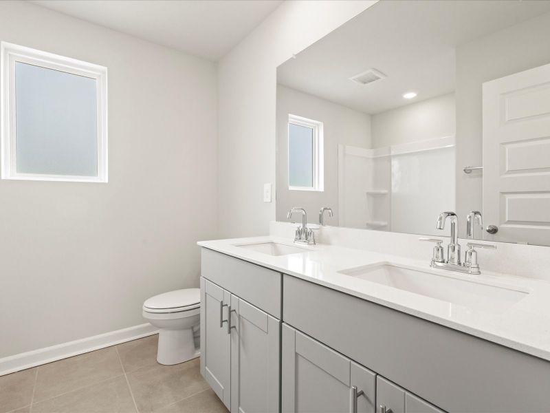 Furnished interior view inside a new home in Village at White Pine, Pendleton (Image 5).