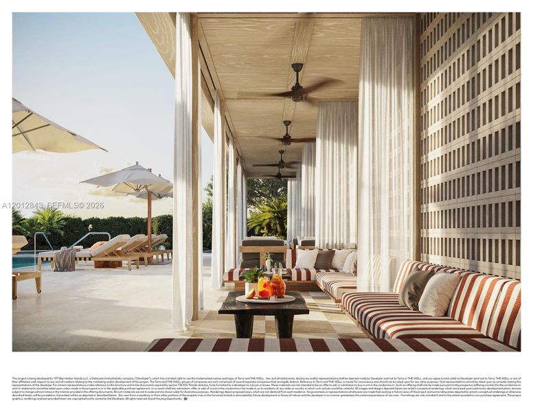 Exterior details and patio area of a home in , Bay Harbor Islands (Image 1). Exterior details and patio area of a home in , Bay Harbor Islands (Image 1).