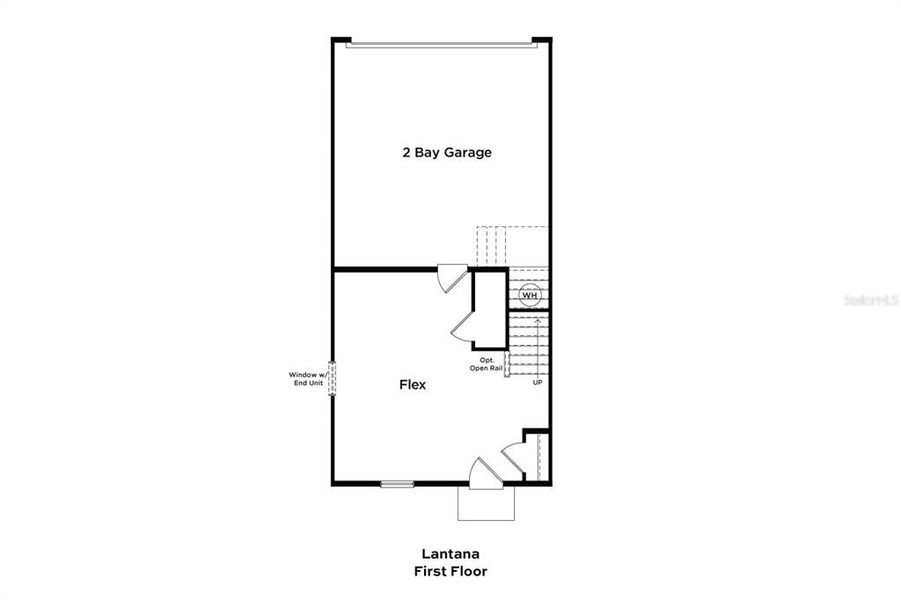 2D floor plan layout of this home in Parkview at Hamlin, Winter Garden, FL (Image 25).