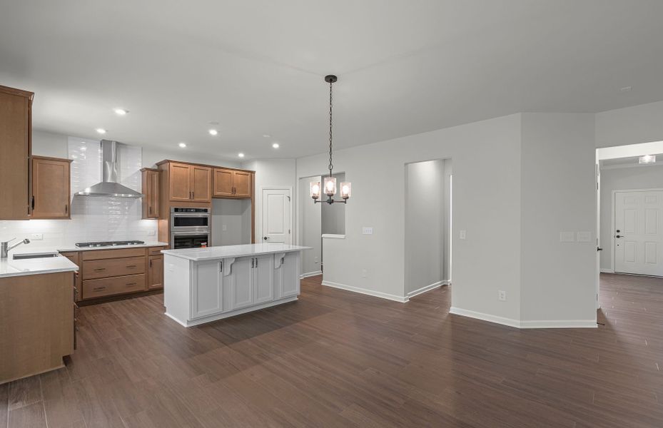 Furnished interior view inside a new home in Reunion, Flowery Branch (Image 7). Furnished interior view inside a new home in Reunion, Flowery Branch (Image 7).