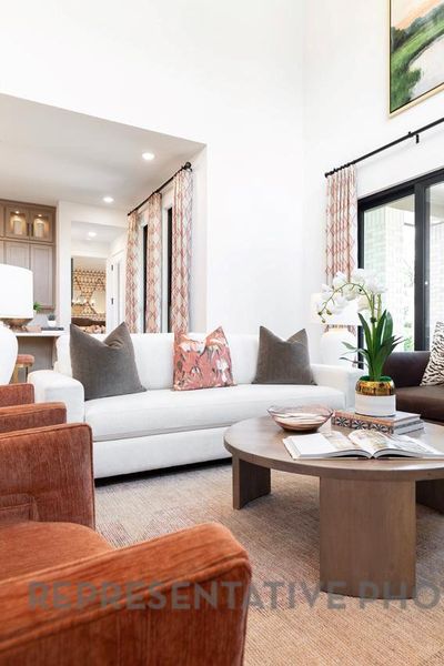 Furnished interior view inside a new home in 6 Creeks at Waterridge: 60ft. lots, Kyle (Image 7).