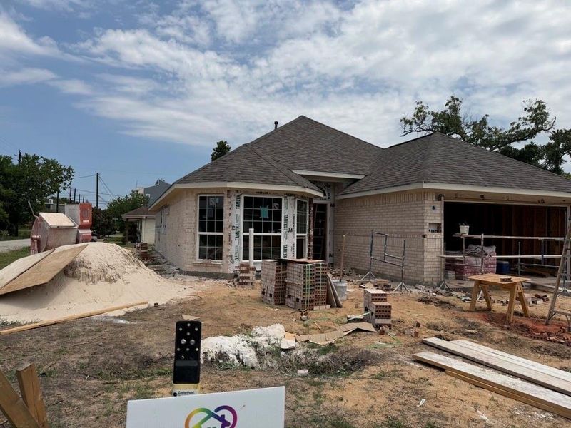 In-progress construction of a new home in , Houston, TX (Image 3).