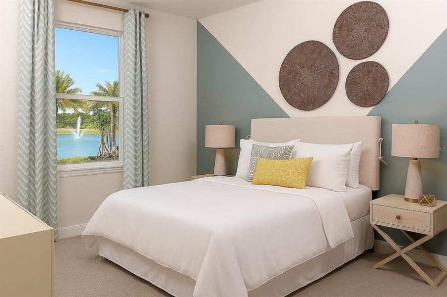 Furnished interior view inside a new home in Sunstone Lakeside at Wellen Park, Venice (Image 12).