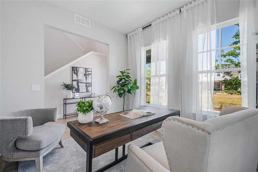 Furnished interior view inside a new home in , Orlando (Image 18).