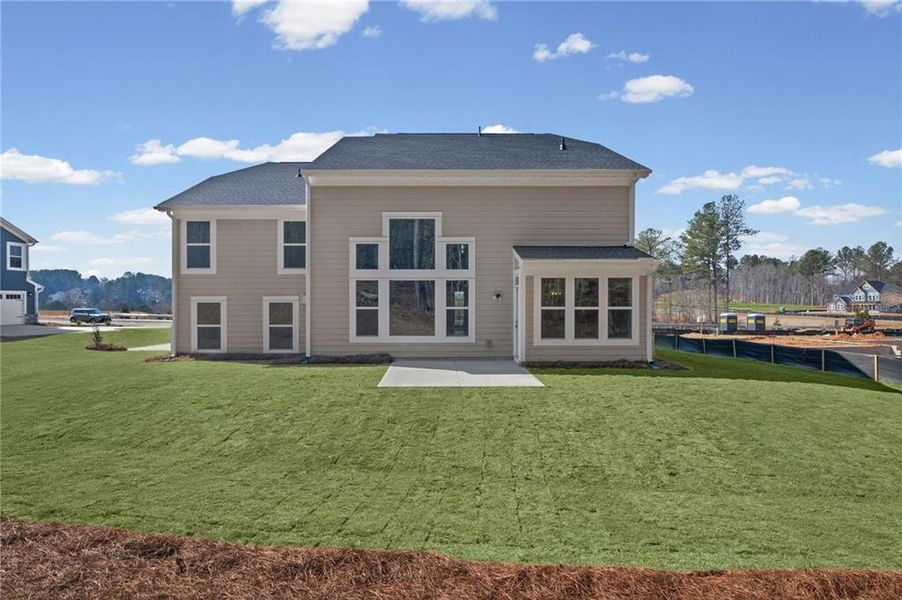 Exterior details and patio area of a home in Governor’s Preserve, Canton (Image 4).