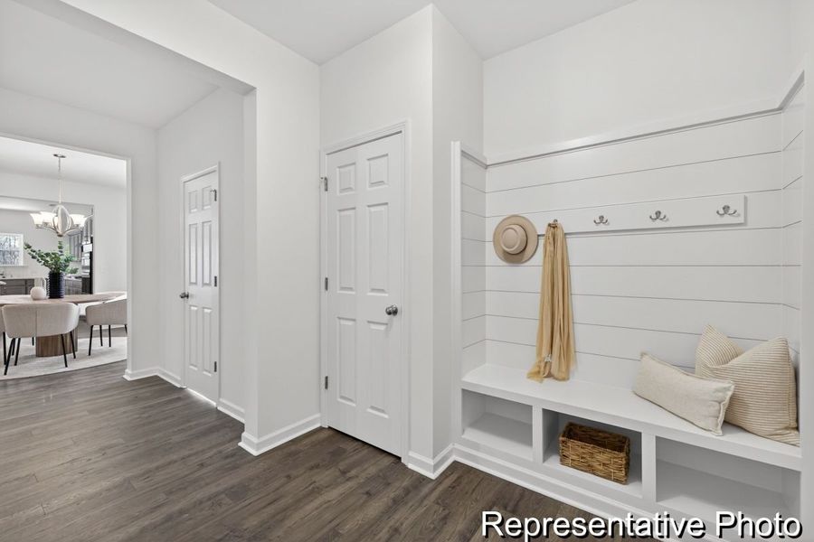 Furnished interior view inside a new home in Morgan Hills, Albemarle (Image 27).