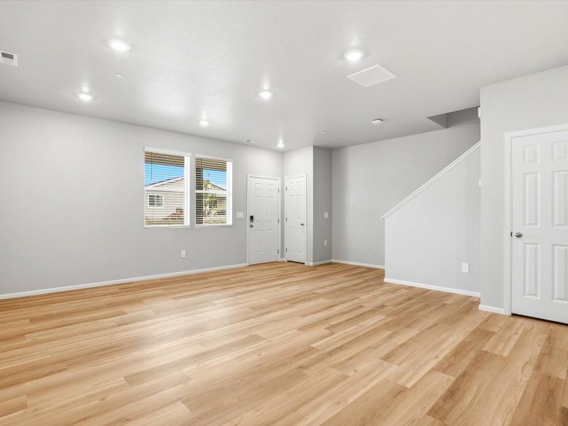 Spacious, unfurnished interior of a new home in Skyview at High Point, Aurora (Image 8). Spacious, unfurnished interior of a new home in Skyview at High Point, Aurora (Image 8).