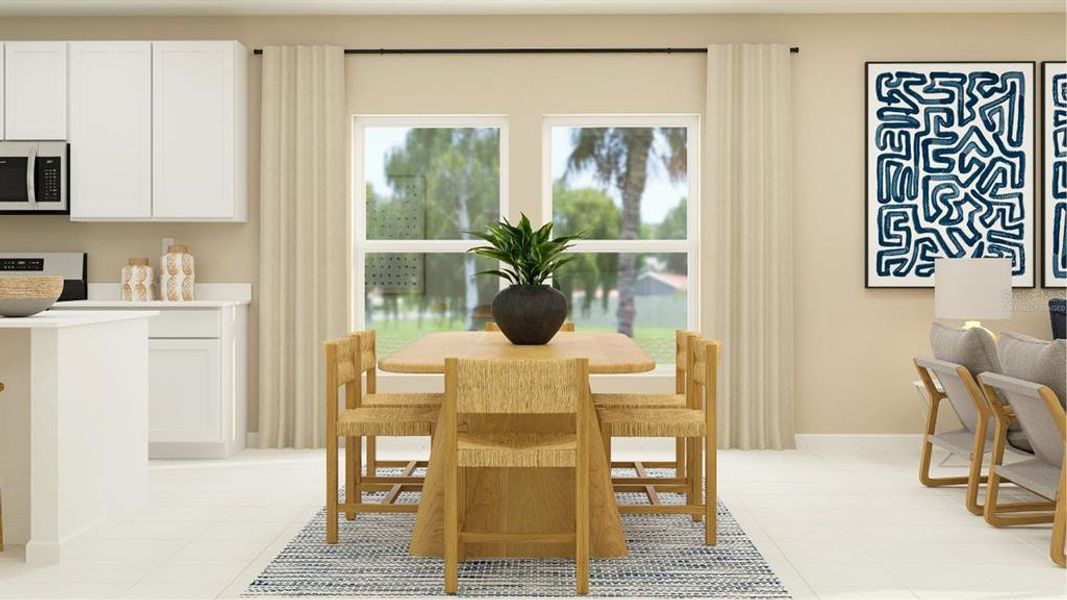 Furnished interior view inside a new home in Hidden Ridge: Estate Collection, Groveland (Image 2). Furnished interior view inside a new home in Hidden Ridge: Estate Collection, Groveland (Image 2).