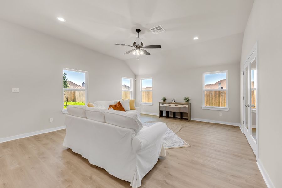 Representative furnished interior of a home built from the The Poppy by Avonley Homes in Rudder Pointe, Bryan (Image 15).