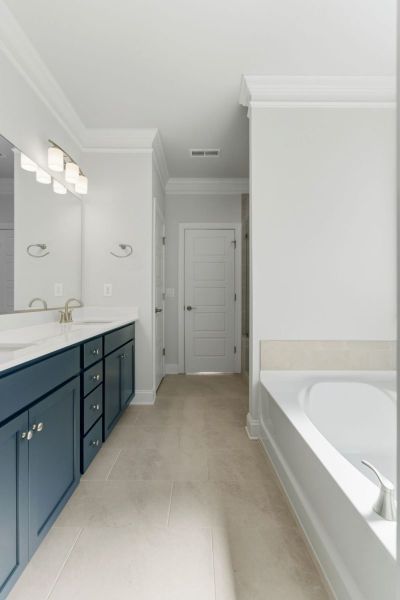 Representative furnished interior of a home built from the Hampton by Keystone Homes NC in Preserve at Carriage Cove, Oak Ridge (Image 21).