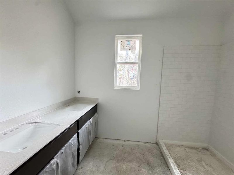 Primary Bathroom Construction Progress