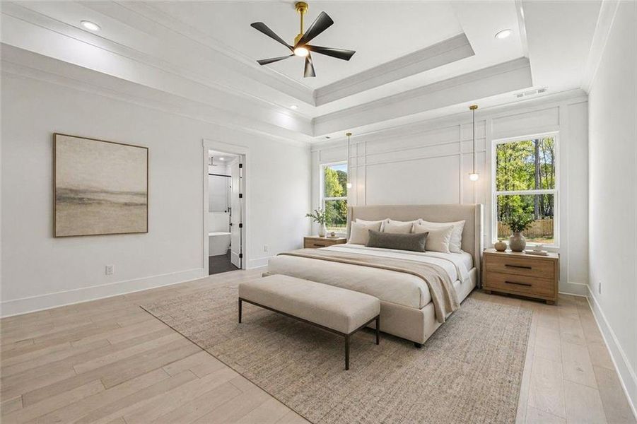 Furnished interior view inside a new home in , Grayson (Image 15).