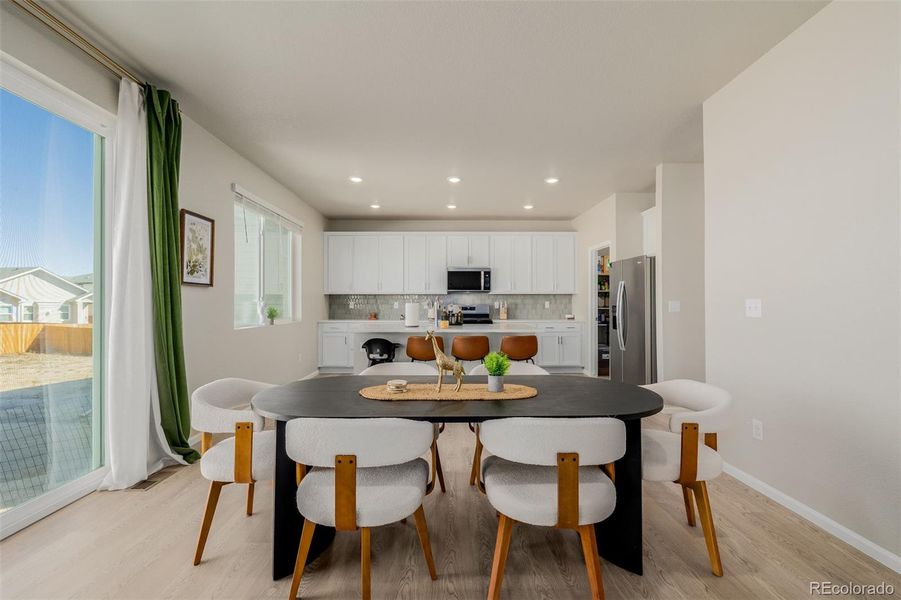 Furnished interior view inside a new home in , Peyton (Image 6).