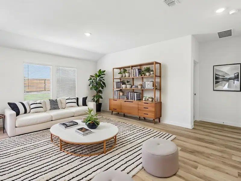 Furnished interior view inside a new home in Morgan Farms, Josephine (Image 5).