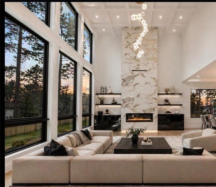 Furnished interior view inside a new home in , Atlanta (Image 15). Furnished interior view inside a new home in , Atlanta (Image 15).