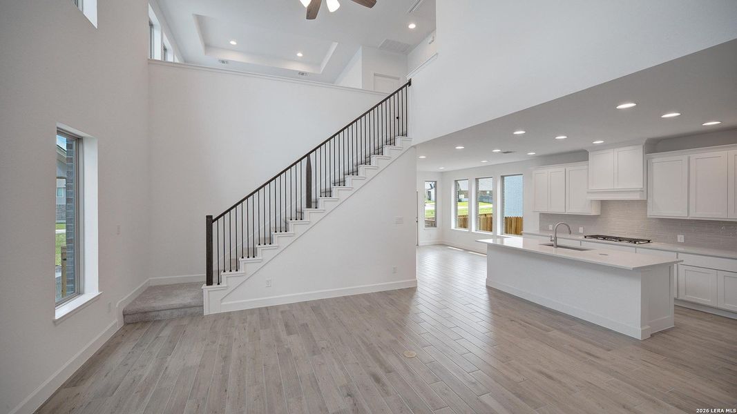 Furnished interior view inside a new home in Ladera, San Antonio (Image 6).