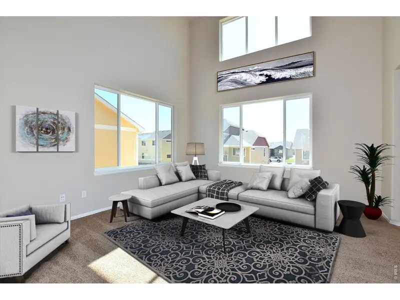 Furnished interior view inside a new home in Union Colony West, Greeley (Image 4).