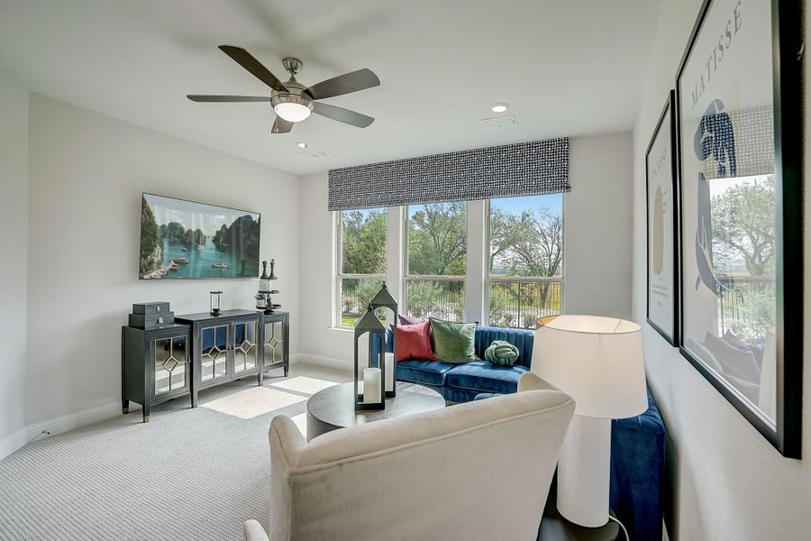 Furnished interior view inside a new home in Cross Creek Meadows, Celina (Image 15).