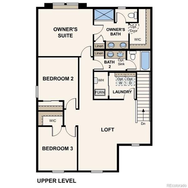 2D floor plan layout of this home in Legato, Commerce City, CO (Image 3).